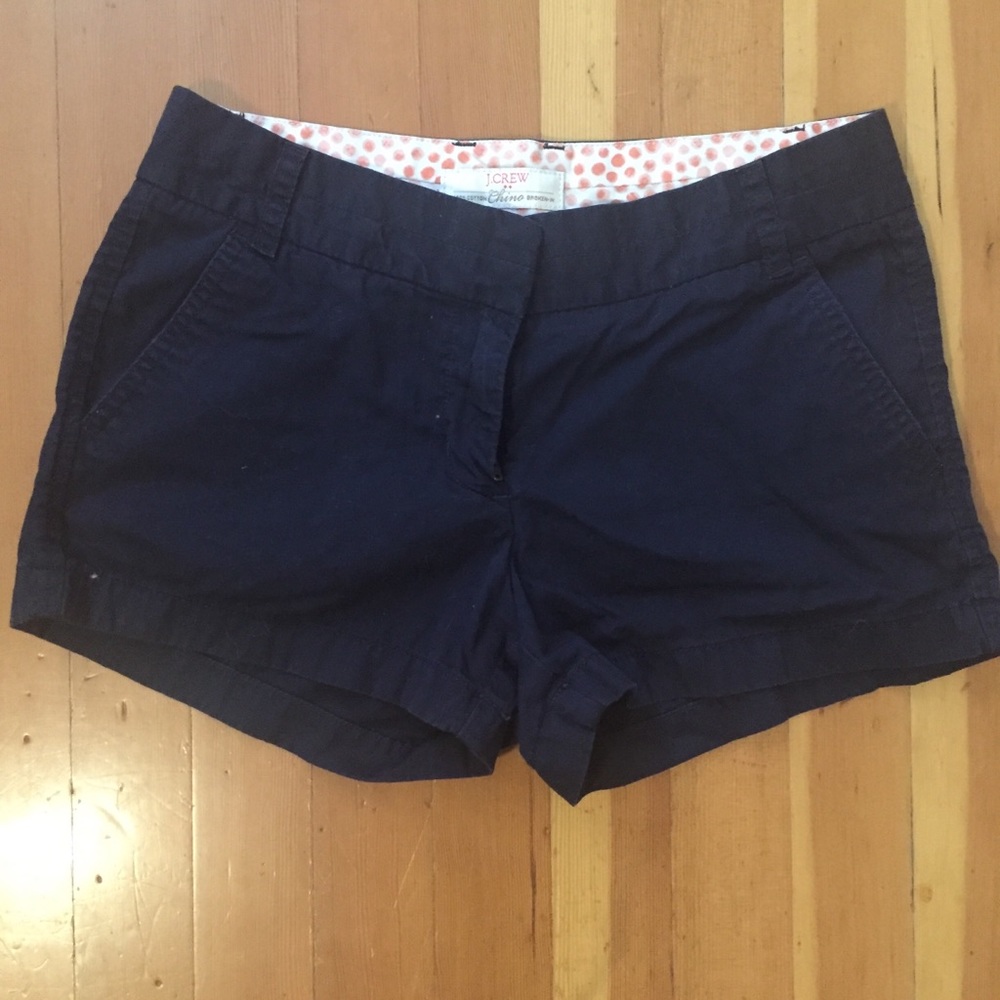 J.crew navy cotton chino shorts size 2